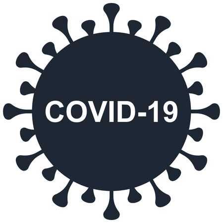 Coronavirus outbreak. COVID-19 virus epidemic vector simple isolated illustrationのイラスト素材