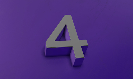 Number Four in 3D