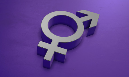 Sign of gender in 3Dの写真素材