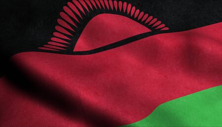 Malawi Waving Flag in 3Dの写真素材