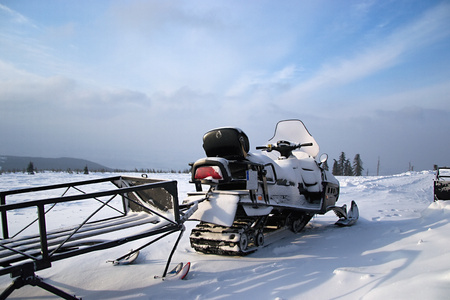 snowmobileの写真素材
