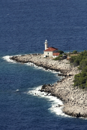 Cape Razanj on the west side of the Brac islandの写真素材