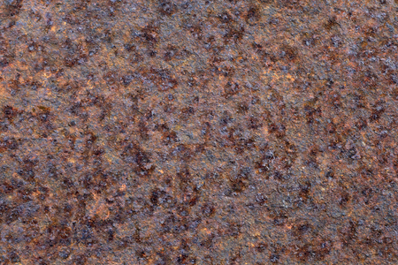 Brown rusty corroded metal iron surface