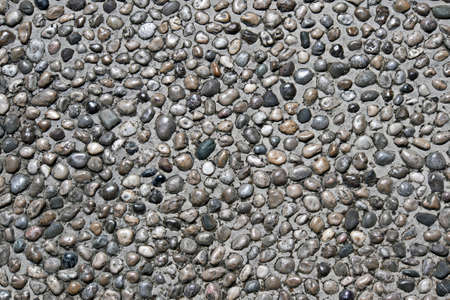 Sidewalk with pebble stone in Mostar near old bridge, Bosnia and Herzegovinaの写真素材