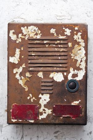 Old rusty communicatorの写真素材