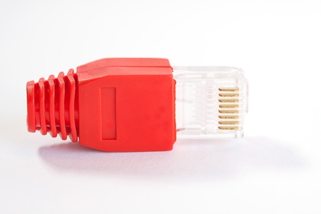 RJ45 - Plug Single  side view の写真素材