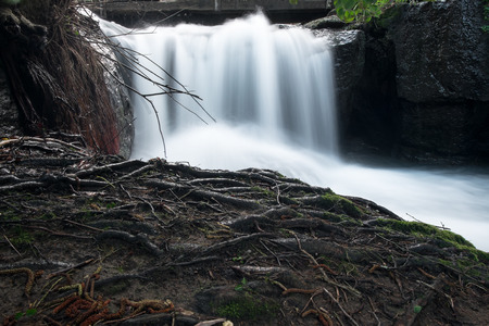 Portion of waterfall - Treja Valley (close-up)の写真素材