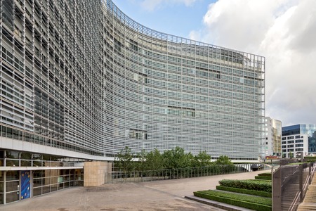 The Berlaymont office buildingの写真素材