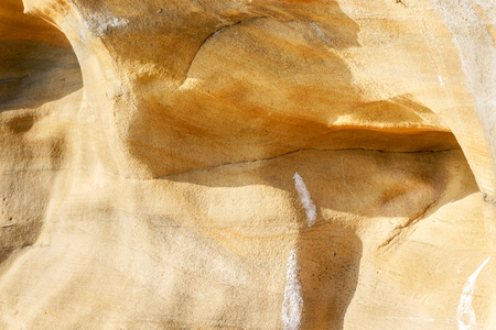 Rocky cliff in the Bay Brook closeup - Isle of Wightの写真素材
