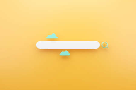 Store on smartphone with shopping online social media application concept, 3d renderの写真素材