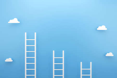 Store on smartphone with shopping online social media application concept, 3d renderの写真素材