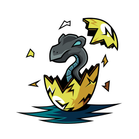 Litle baby Snake Illustration Vectorのイラスト素材