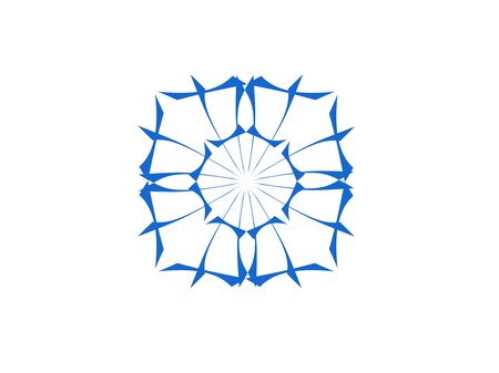 Seamless pattern design with floral background elements, blue ornamentsのイラスト素材