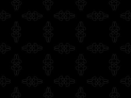 Seamless pattern design with floral background elements, beautiful ornamentsのイラスト素材