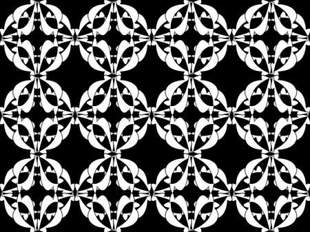 Seamless pattern design with floral background elements, beautiful ornamentsのイラスト素材