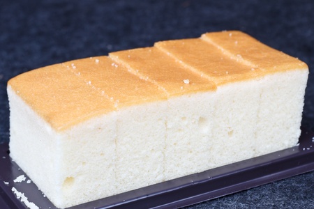 Butter Cake split for breakfast