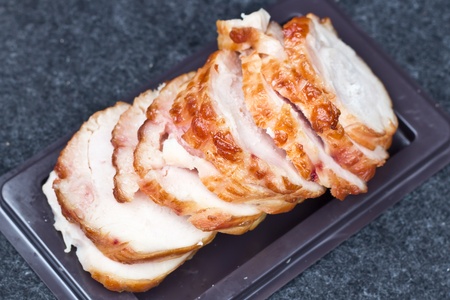 Baked Chicken splitの写真素材