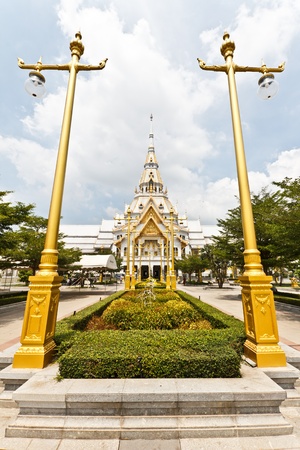 Beautiful Church in the temple of thailandの写真素材