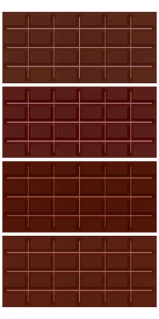 a chocolate bar isolated on white backgroundのイラスト素材
