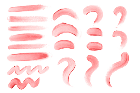 Lipstick smear stroke collectionの写真素材