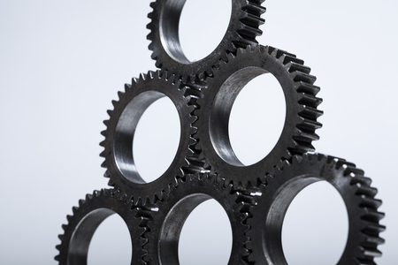 Stacked Machine Gearsの写真素材