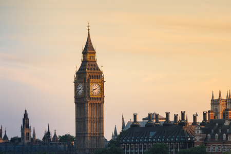London panorama with Big Benの写真素材