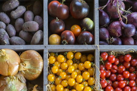 Vegetable stallの写真素材