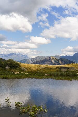 Mountains. landscape. French Alpsの写真素材