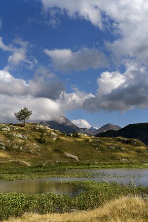 French Alps scenery in Arvan Valleyの写真素材