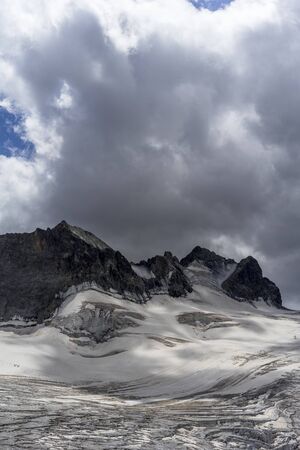 French Alps Glacier. Ecrins National Park, Franceの写真素材