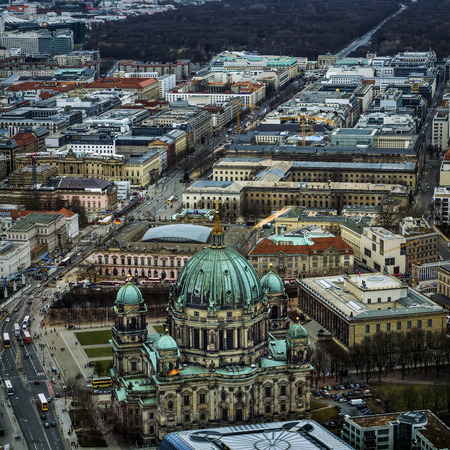 Berliner Dom from above (Germany)のeditorial素材