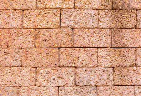 Red brick wall texture backgroundの写真素材