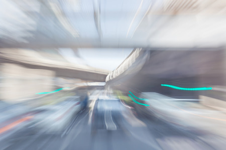 Blurred perspective view of street in the city.の写真素材