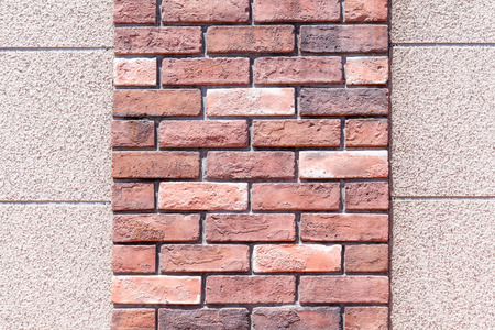Two layer of small and big brick wall texture, use as background.