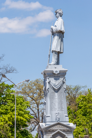 Somerset country Pennsylvania, USA- May 19, 2014. Veteran monument in Somerset city Pennsylvania.のeditorial素材