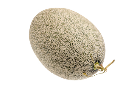 Hamigua melon (sweet cantaloupe melon) isolated on white background.の写真素材