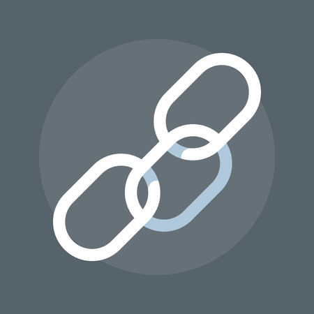 Web Link flat style, colorful, vector icon for info graphics, websites, mobile and print media.のイラスト素材