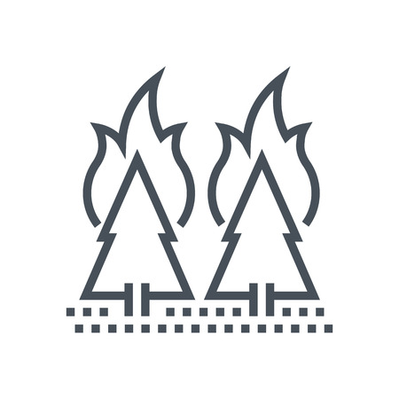 Natural disaster insurance icon suitable for info graphics, websites and print media and  interfaces. Line vector icon.のイラスト素材