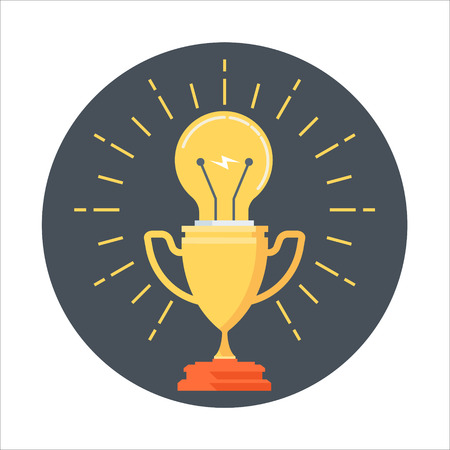 Competitive solutions theme, flat style, colorful, vector icon set for info graphics, websites, mobile and print media.のイラスト素材