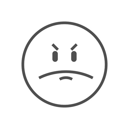 Emotion icon suitable for info graphics, websites and print media and  interfaces. Line vector icon.のイラスト素材