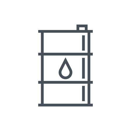 Oil barrel icon suitable for info graphics, websites and print media and  interfaces. Line vector icon.のイラスト素材