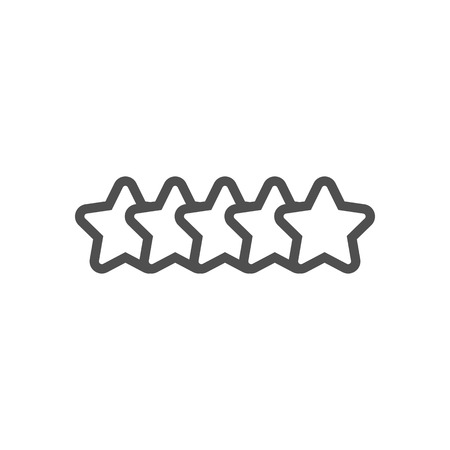 Star, rating icon suitable for info graphics, websites and print media and  interfaces. Line vector...