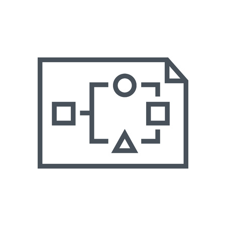 Organization, data sheet icon suitable for info graphics, websites and print media. Vector icon.のイラスト素材