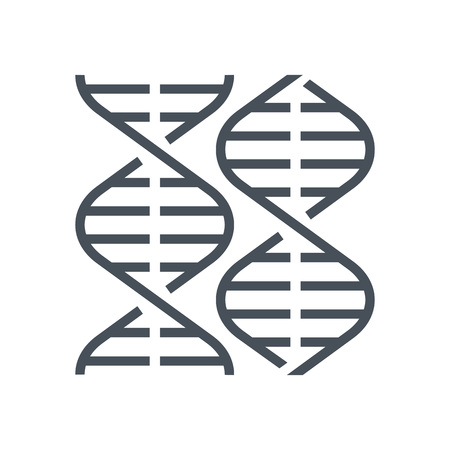 Biology, gene icon suitable for info graphics, websites and print media and  interfaces. Line vector icon.のイラスト素材