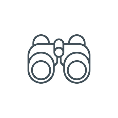 Binoculars icon suitable for info graphics, websites and print media and  interfaces. Line vector icon.のイラスト素材