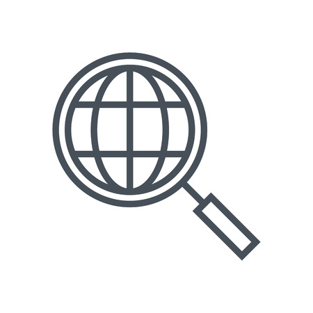 Market analysis icon suitable for info graphics, websites and print media and  interfaces. Line vector icon.のイラスト素材