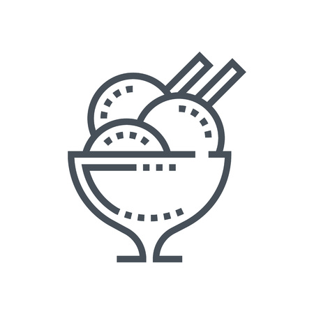Ice cream icon suitable for info graphics, websites and print media. Vector icon.のイラスト素材