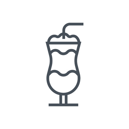 Frappe icon suitable for info graphics, websites and print media and  interfaces. Line vector icon.のイラスト素材