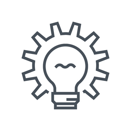 Creative production research icon suitable for info graphics, websites and print media and  interfaces. Line vector icon.のイラスト素材