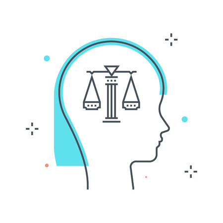 Color line, principles illustration concept illustration, icon, background and graphics. The illustration is colorful, flat, vector, pixel perfect, suitable for web and print. It is linear stokes and fills.のイラスト素材